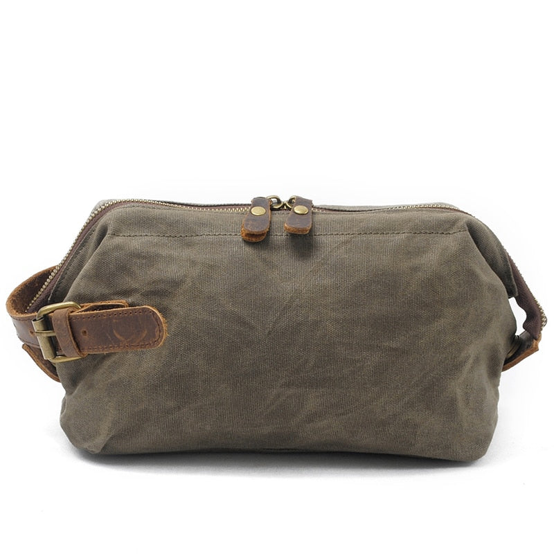 Men's Water-Resistant Canvas Toiletry Bag