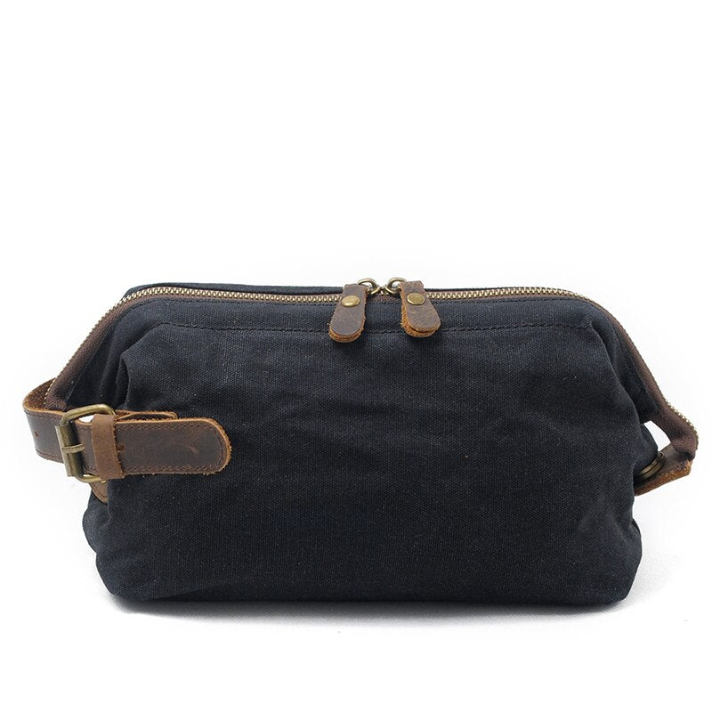 Men's Water-Resistant Canvas Toiletry Bag