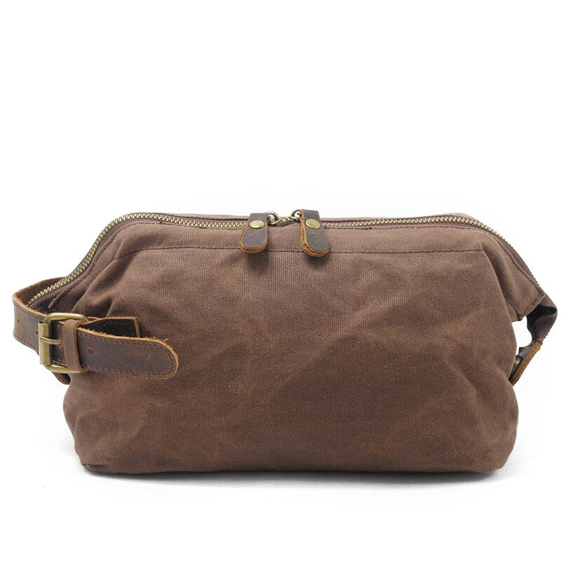 Men's Water-Resistant Canvas Toiletry Bag