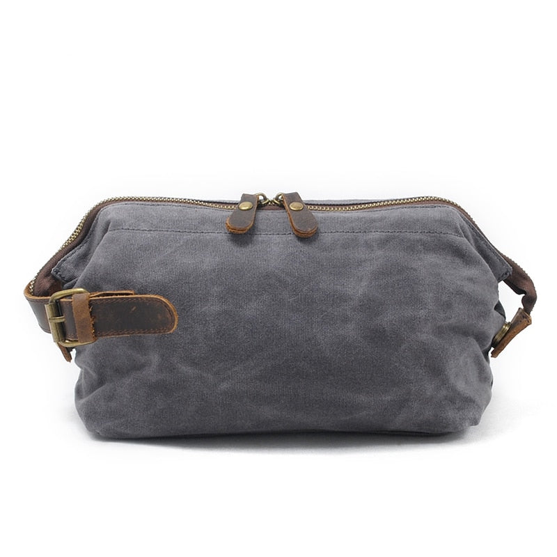 Men's Water-Resistant Canvas Toiletry Bag