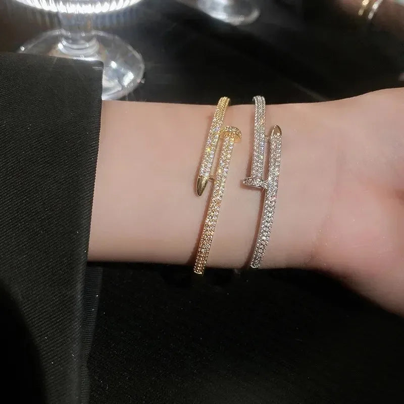 Crystal Geometric Bangles - A Dazzling Statement