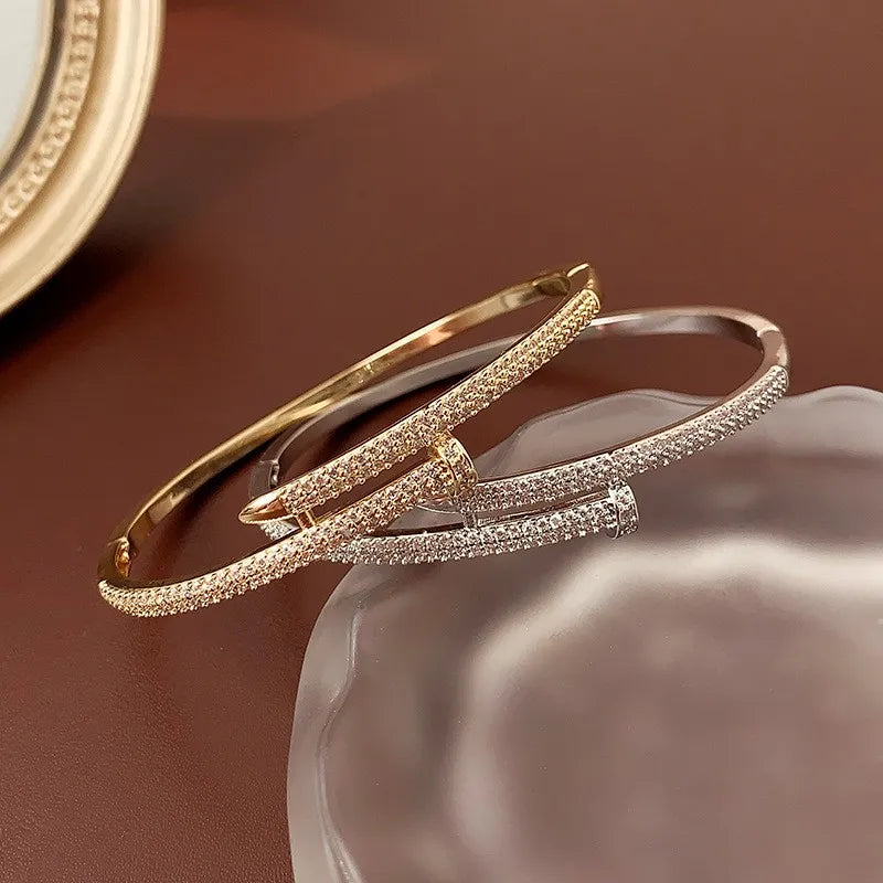 Crystal Geometric Bangles - A Dazzling Statement