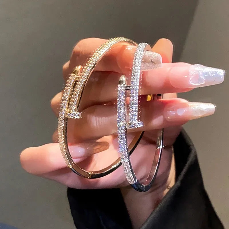 Crystal Geometric Bangles - A Dazzling Statement