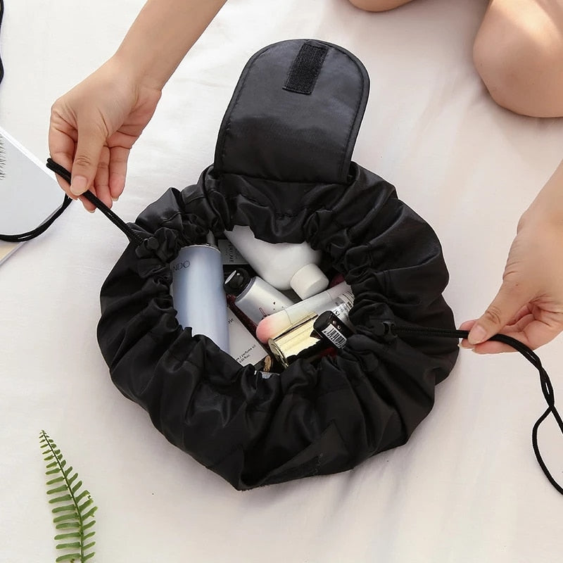 The Classic Drawstring Silver Ball Chain Bag