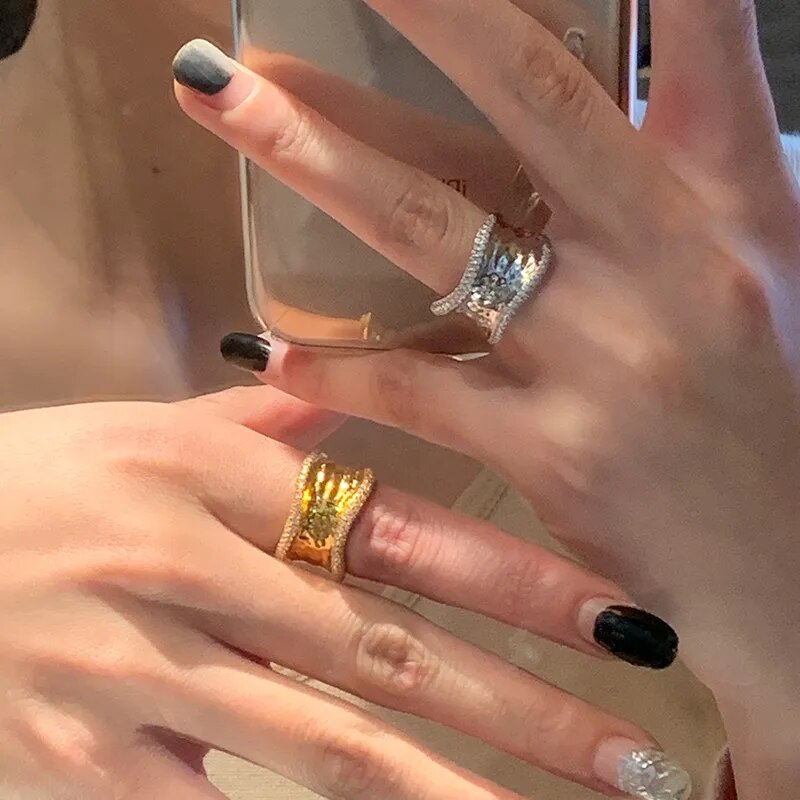 Modern Geometric Open Ring