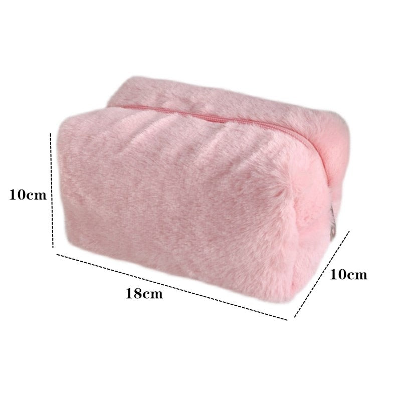 Faux Fur Makeup Bags