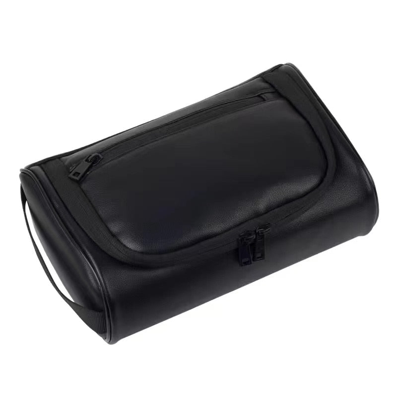Men's Retro PU Leather Travel Toiletry Bag