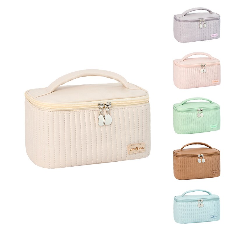 Stitched Box Makeup Organizer