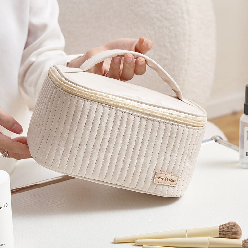 Stitched Box Makeup Organizer