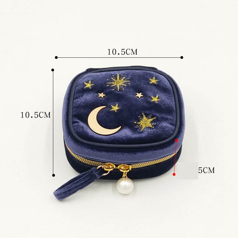 Japanese-Inspired Indigo Cosmetic Bag Set