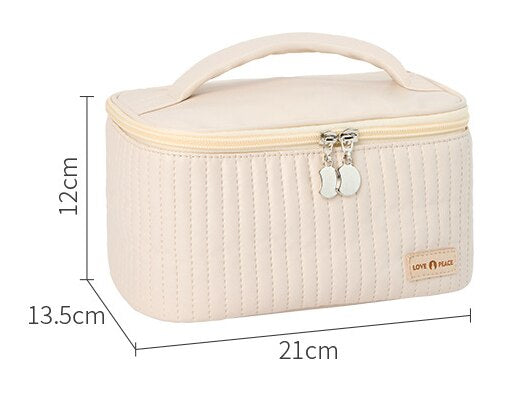 Stitched Box Makeup Organizer