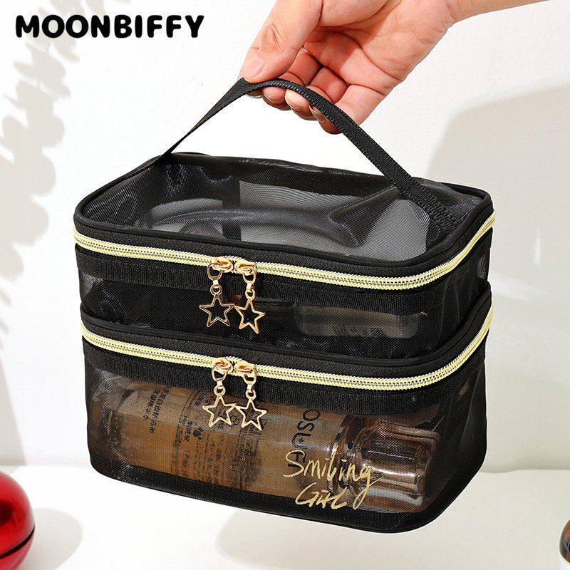 Stellar Mesh Makeup Organizer