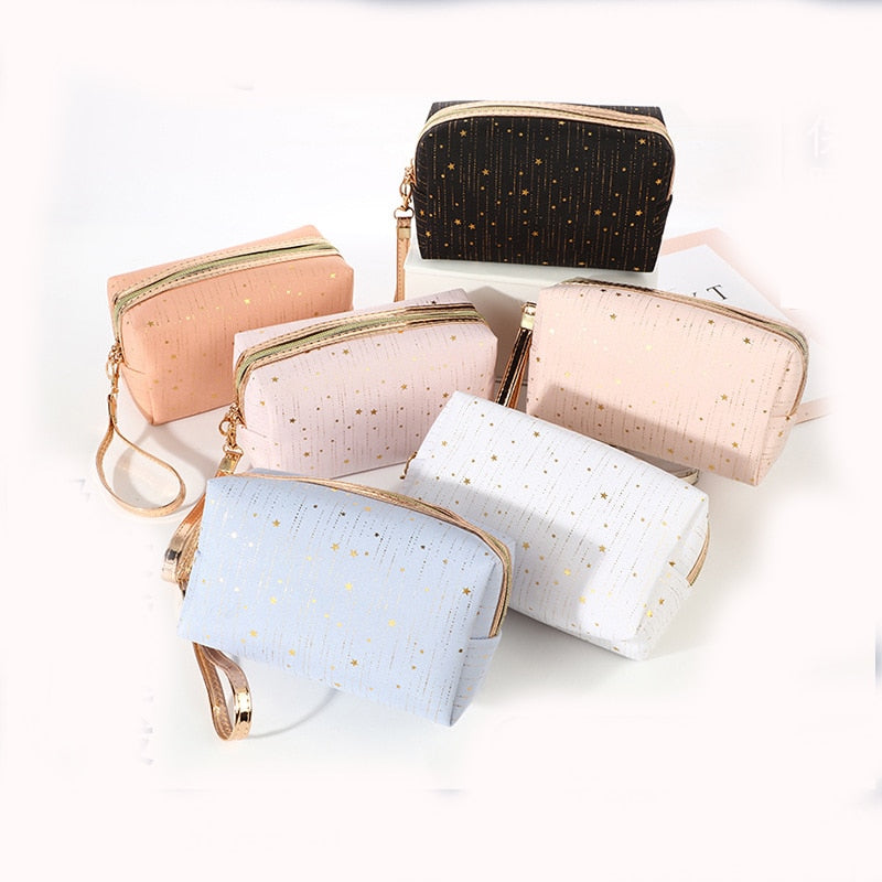 Sparkling Starry Night Cosmetic Bag