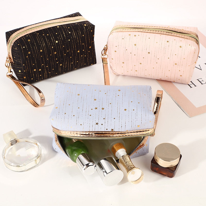 Sparkling Starry Night Cosmetic Bag